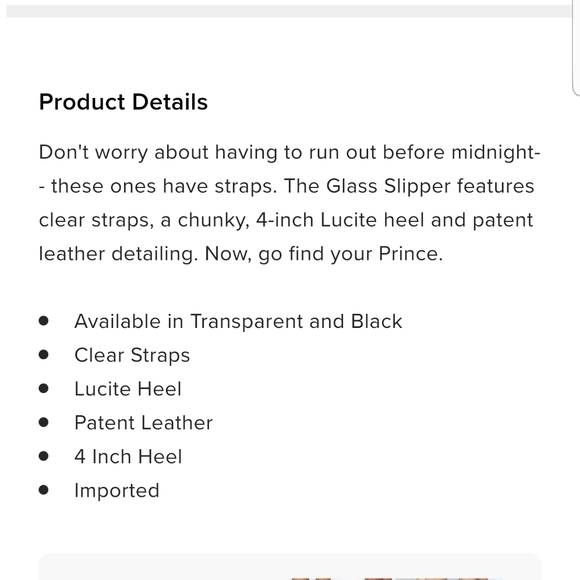 NIB Glass Slipper - Picture 5 of 5